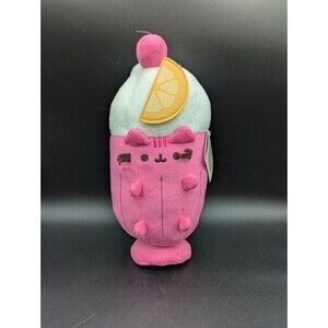 Gund Pusheen Pink Fruit Parfait Plush Squishy Toy 12" New With Tags